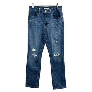 Levi’s High Rise Straight Blue Jeans Size 31